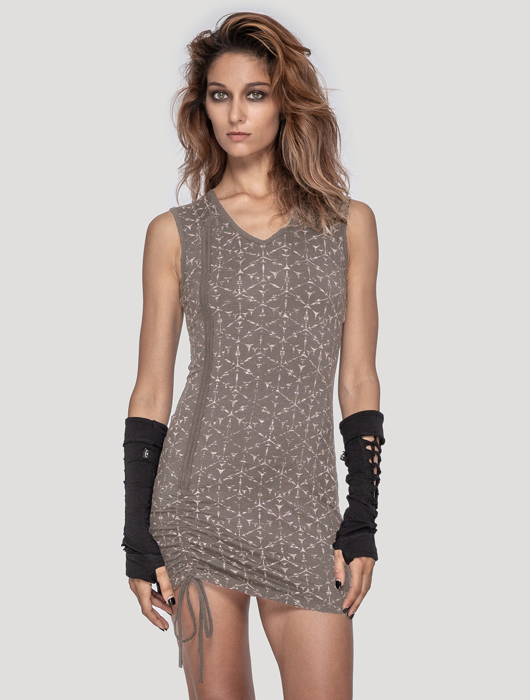Polygon Sleeveless Mini Dress - Psylo Fashion