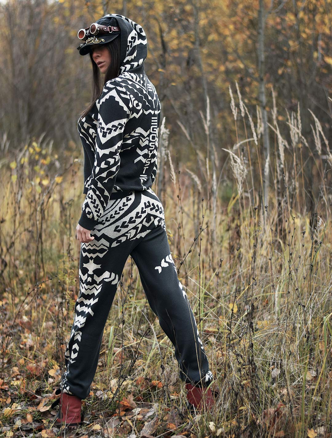 Polynesia Unisex Knit Tracksuit Set by EGOSYSTEMA - Psylo Fashion