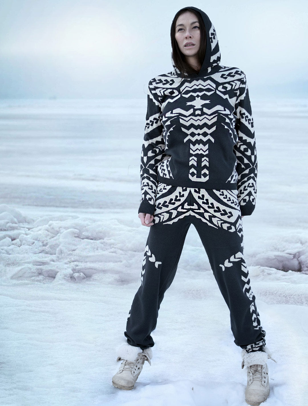 Polynesia Unisex Knit Tracksuit Set by EGOSYSTEMA - Psylo Fashion