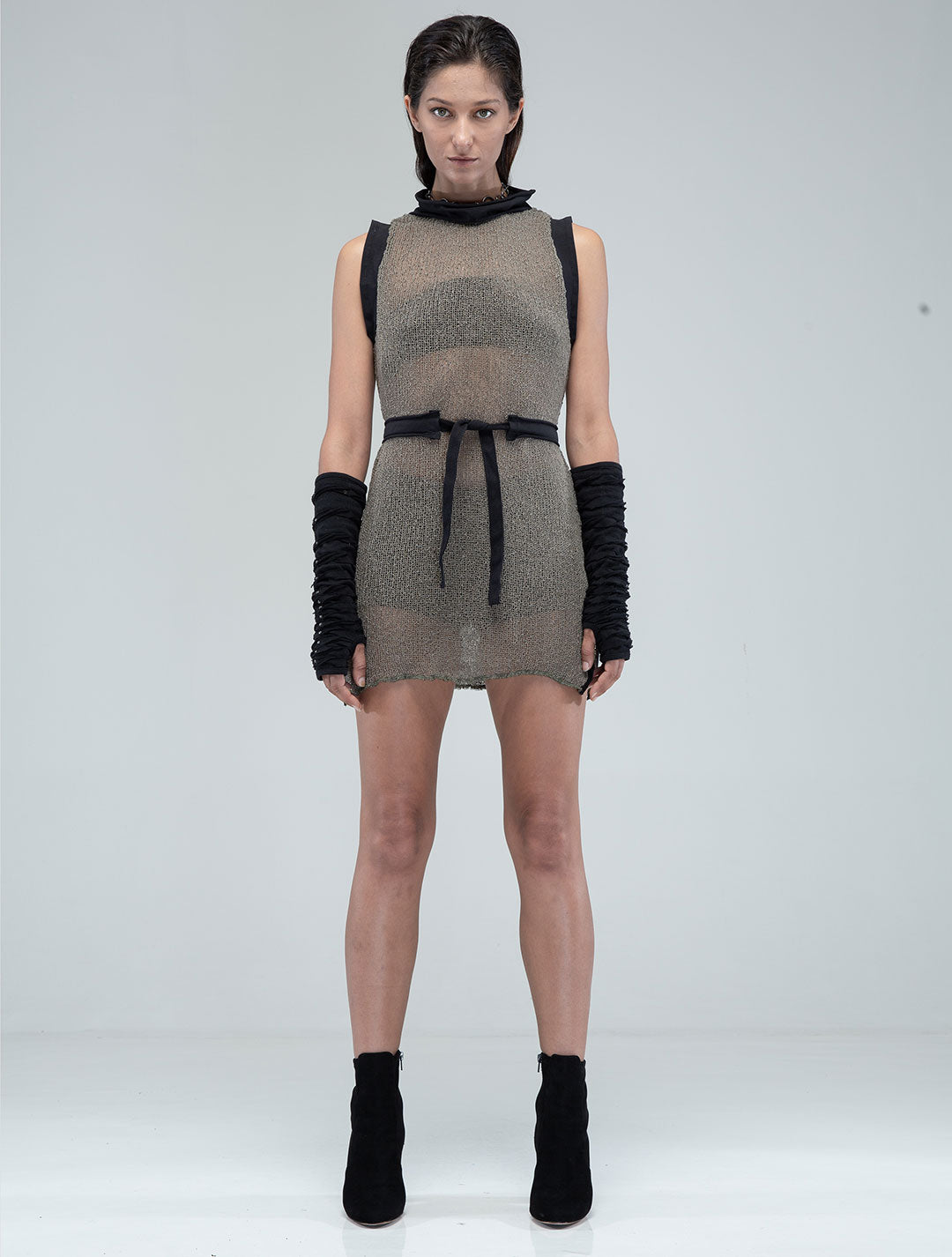 Ply Turtleneck See-Through Tunic Top - Psylo Fashion