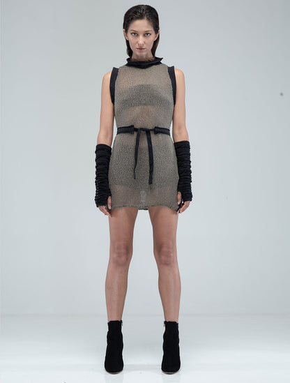 Ply Turtleneck See-Through Tunic Top - Psylo Fashion
