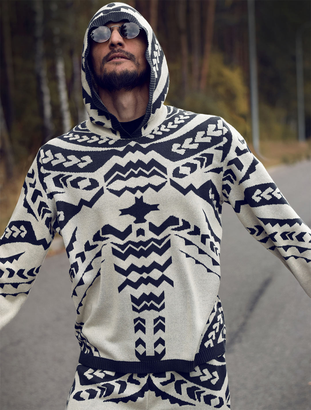 Polynesia Unisex Knit Tracksuit Set by EGOSYSTEMA - Psylo Fashion