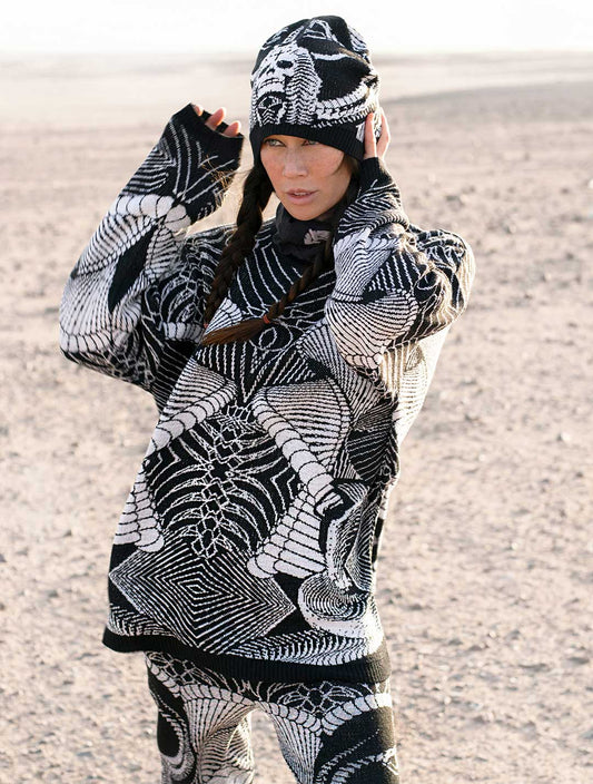 Apocalypto Hemp Beanie Hat by EGOSYSTEMA