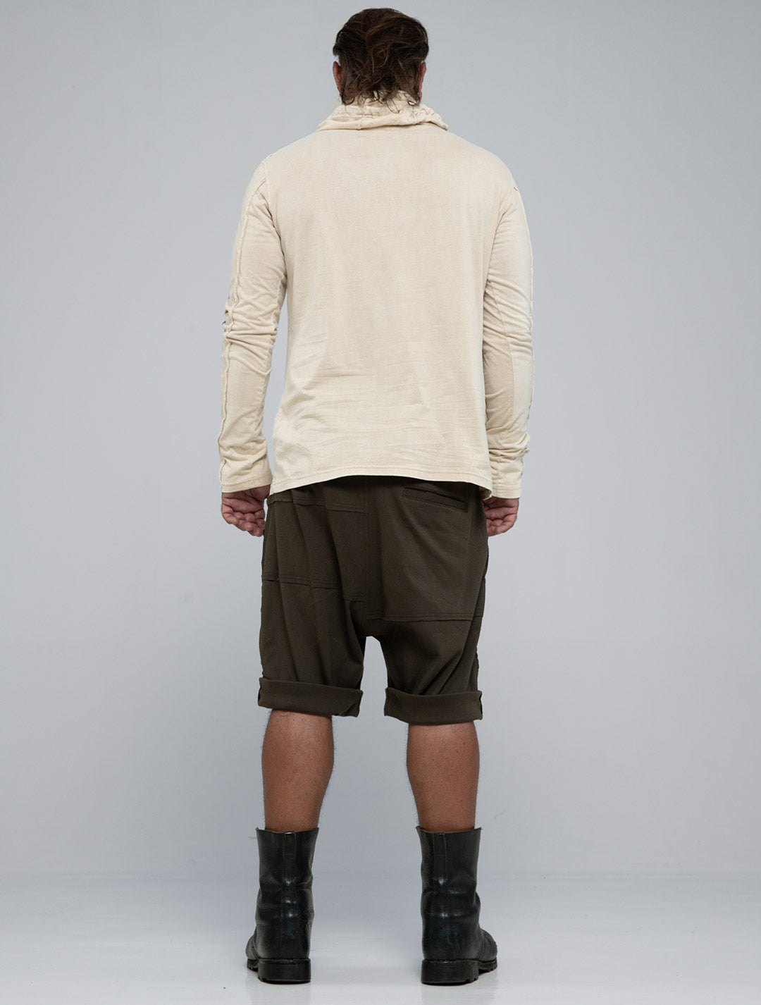 Raw Kafiya Hooded Long Sleeves Tee