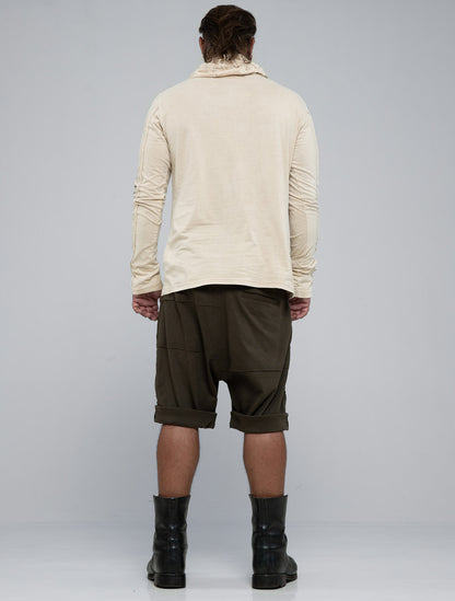 Raw Kafiya Hooded Long Sleeves Tee