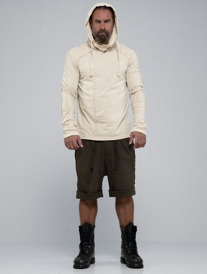 Raw Kafiya Hooded Long Sleeves Tee