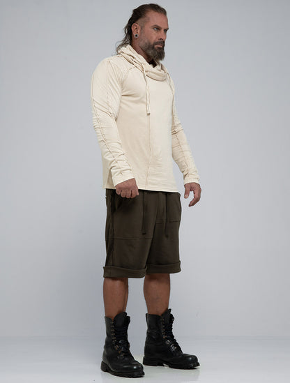 Raw Kafiya Hooded Long Sleeves Tee
