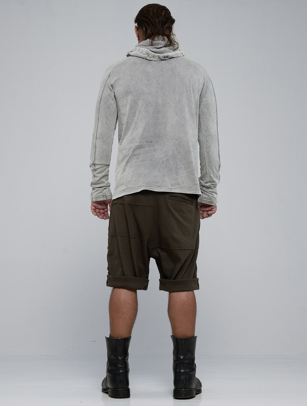 Raw Kafiya Hooded Long Sleeves Tee