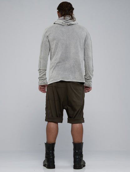 Raw Kafiya Hooded Long Sleeves Tee