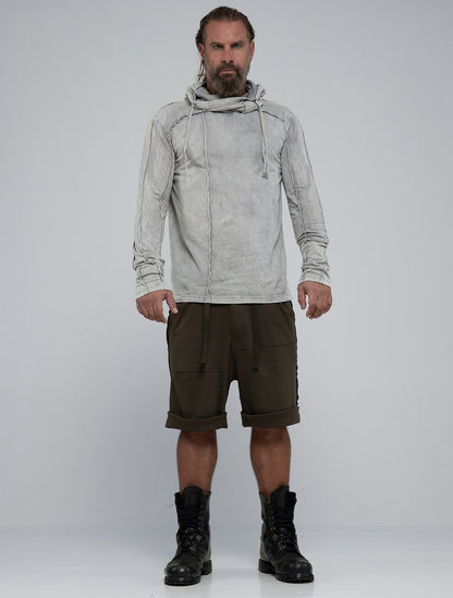 Raw Kafiya Hooded Long Sleeves Tee