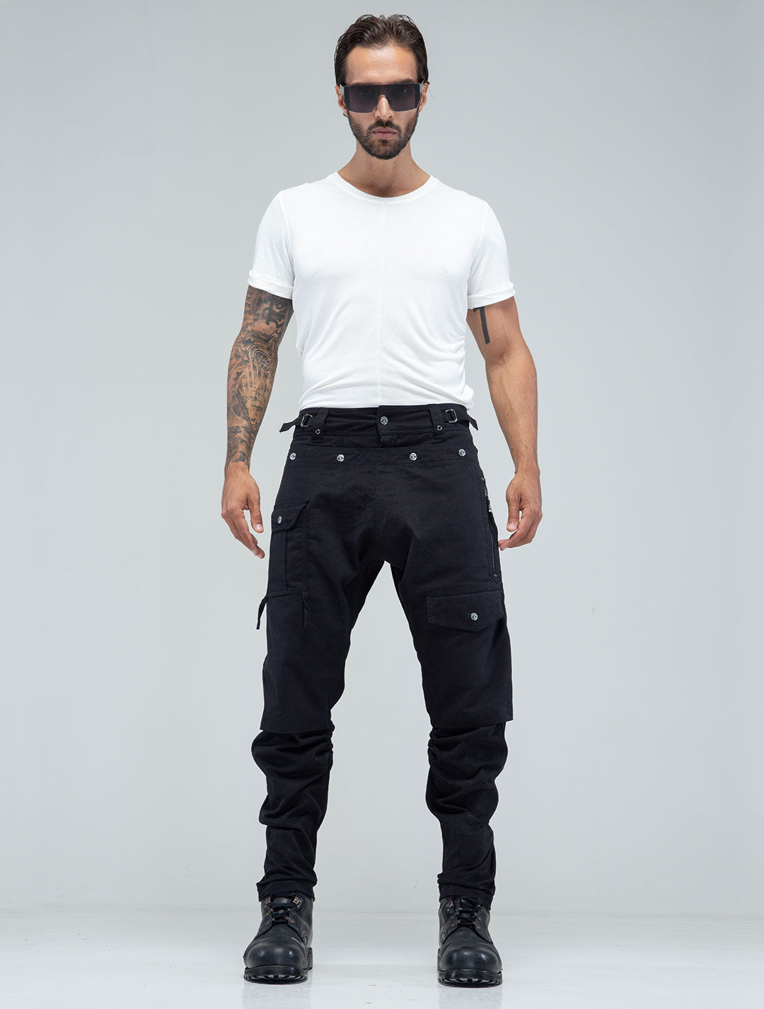 Ramones 100% Cotton Edgy Cargo Pants - Psylo Fashion