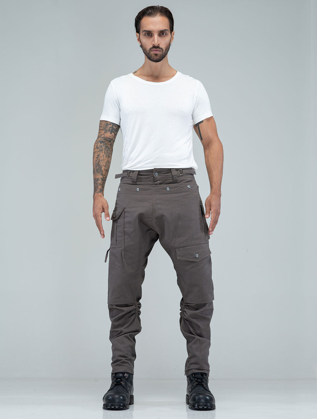 Ramones 100% Cotton Edgy Cargo Pants - Psylo Fashion