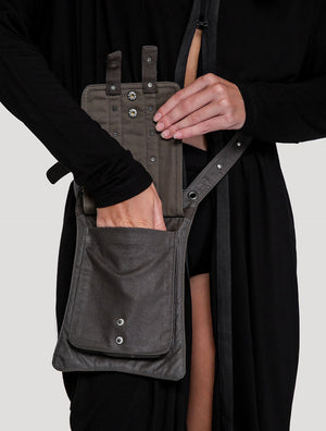 'Rat' 100% Cotton Shoulder Bag / Hip Pocket Belt