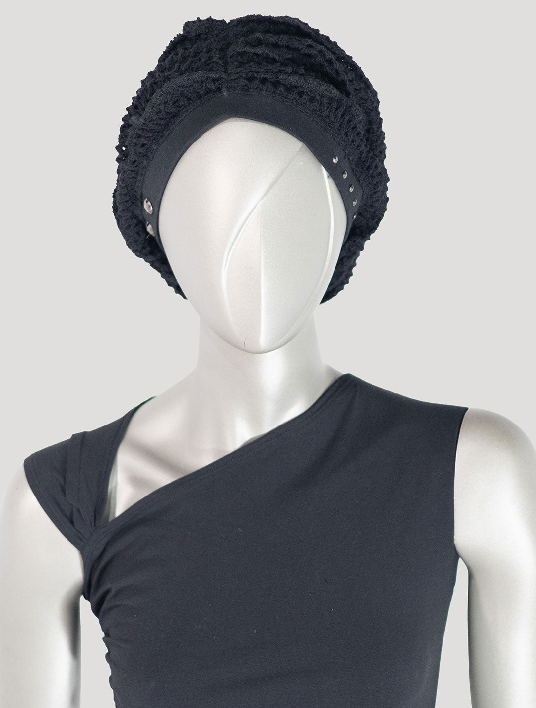 Sanja Crochet Knitted Bandana Beanie - Psylo Fashion