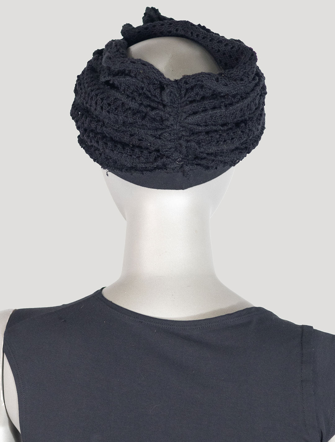 Sanja Crochet Knitted Bandana Beanie - Psylo Fashion