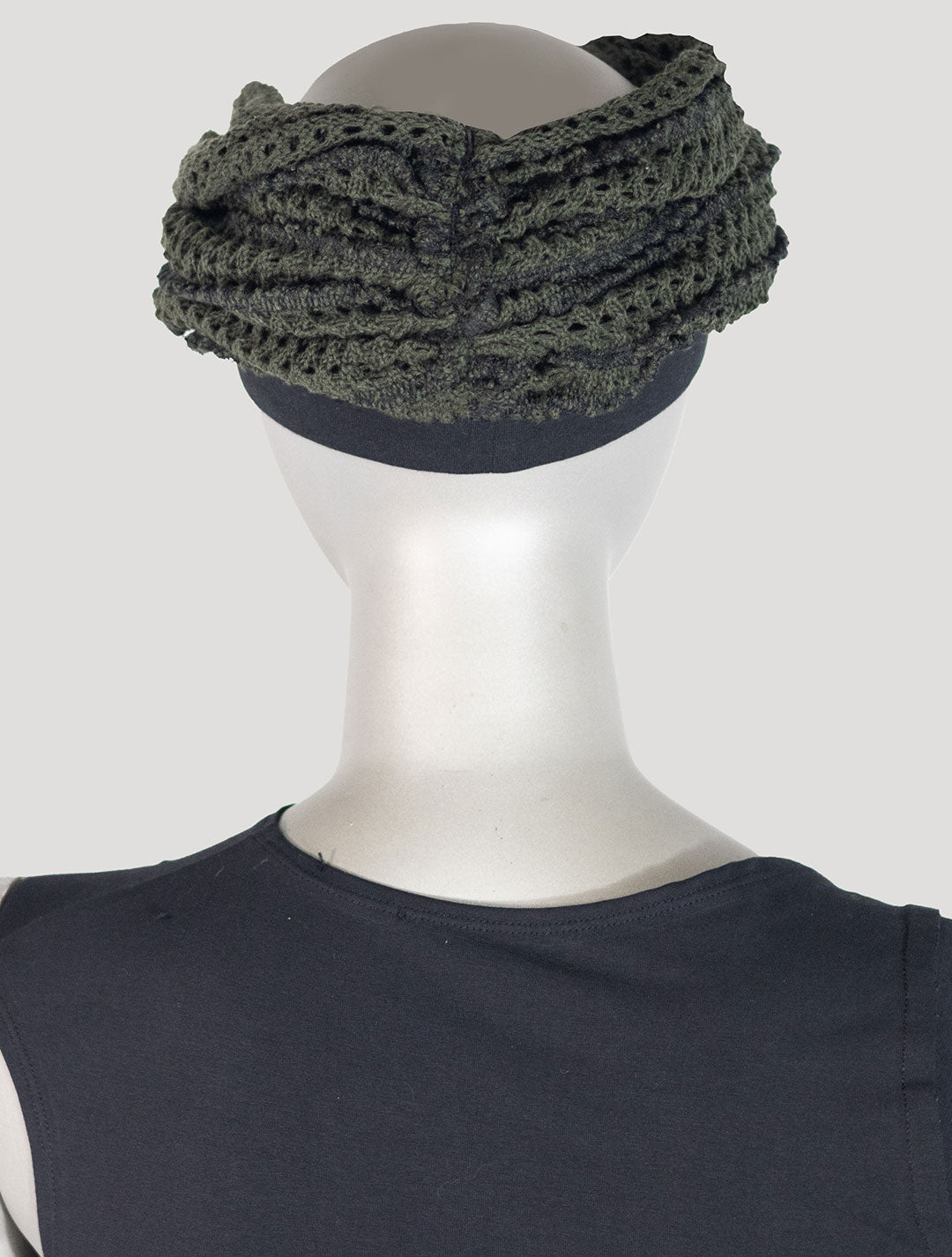 Sanja Crochet Knitted Bandana Beanie - Psylo Fashion