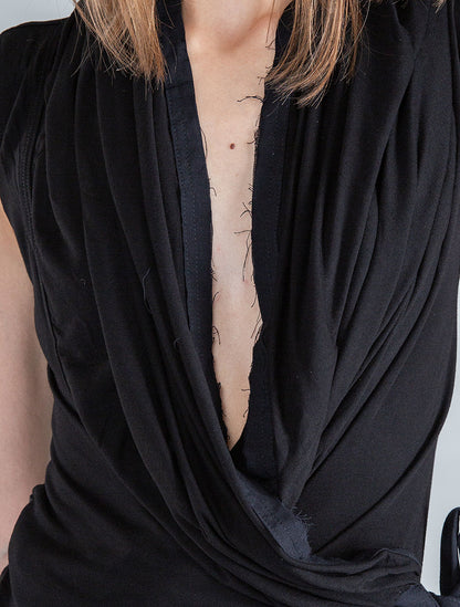 'Sorcerer' 100% Bamboo Hooded Wrap Top - Psylo Fashion