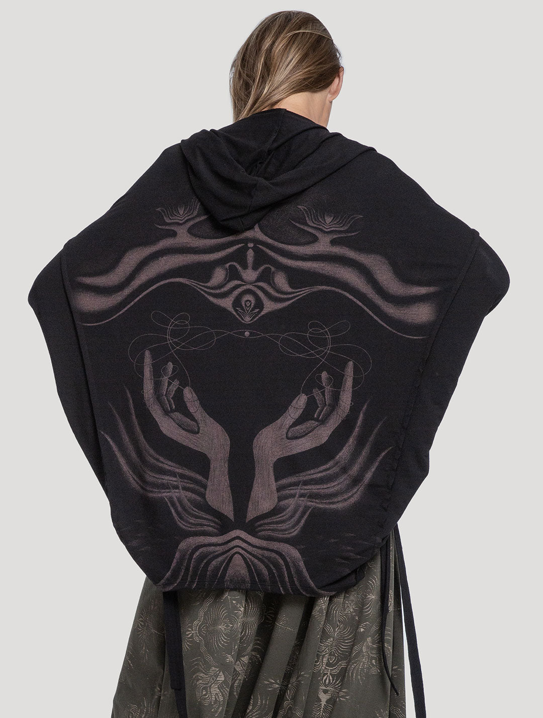 'Shaman' Unisex Hooded Kimono - Psylo Fashion