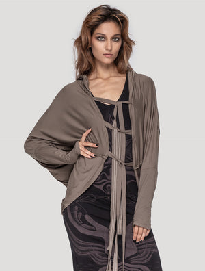 'Shaman' Unisex Hooded Kimono - Psylo Fashion