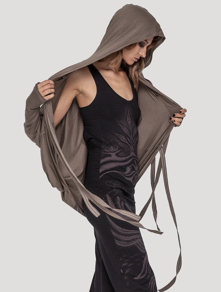 'Shaman' Unisex Hooded Kimono - Psylo Fashion