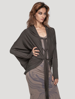 'Shaman' Unisex Hooded Kimono - Psylo Fashion