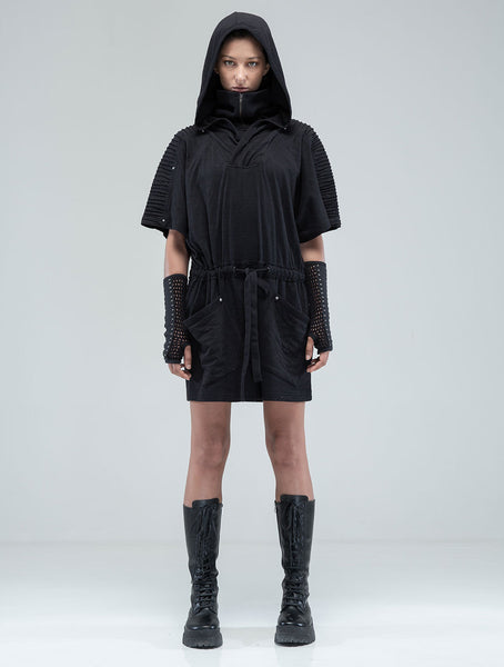 Sonic Hooded Tunic Dress - Psylo Fashion