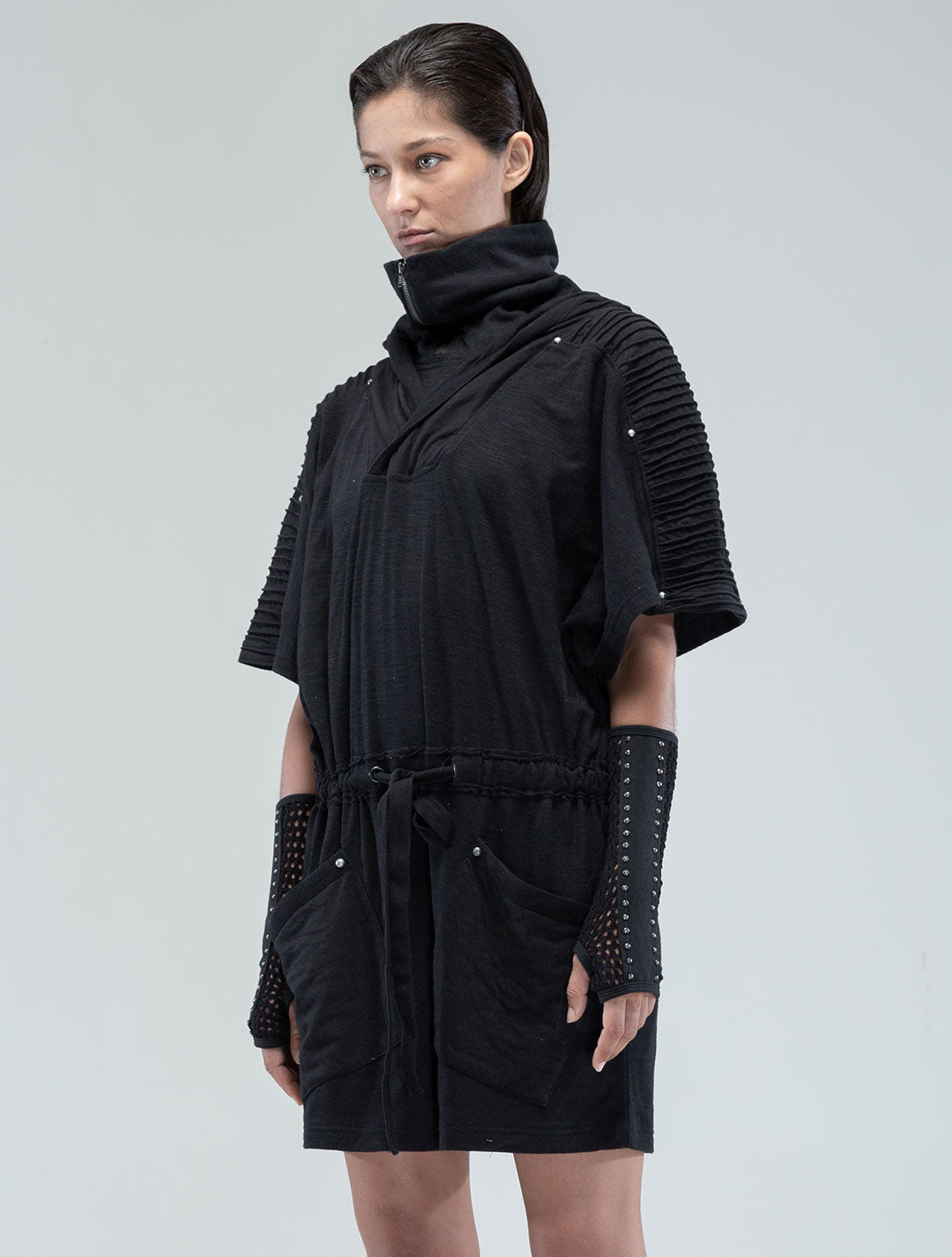 Sonic Hooded Tunic Dress - Psylo Fashion