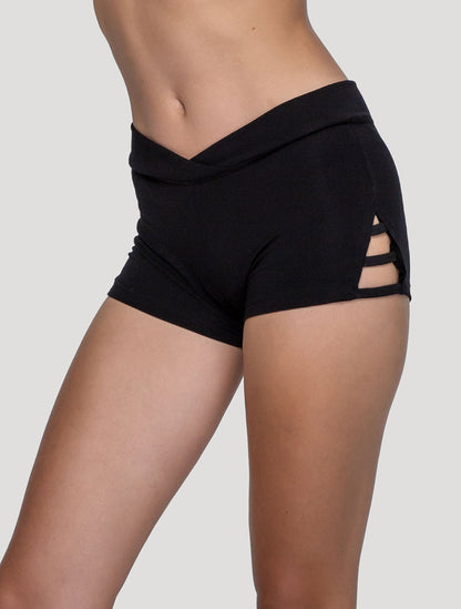 Black Soji Mini Shorts - Psylo Fashion