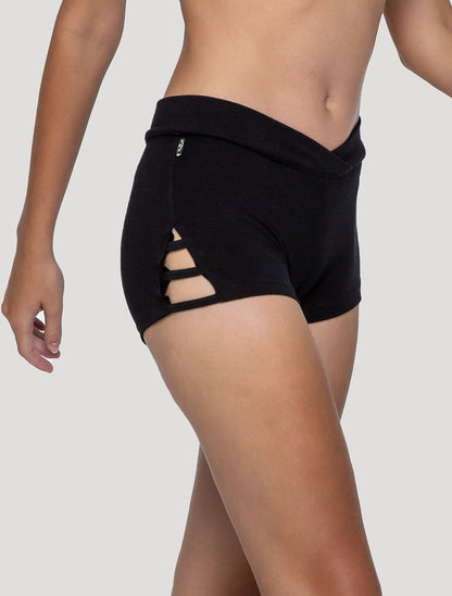 Black Soji Mini Shorts - Psylo Fashion