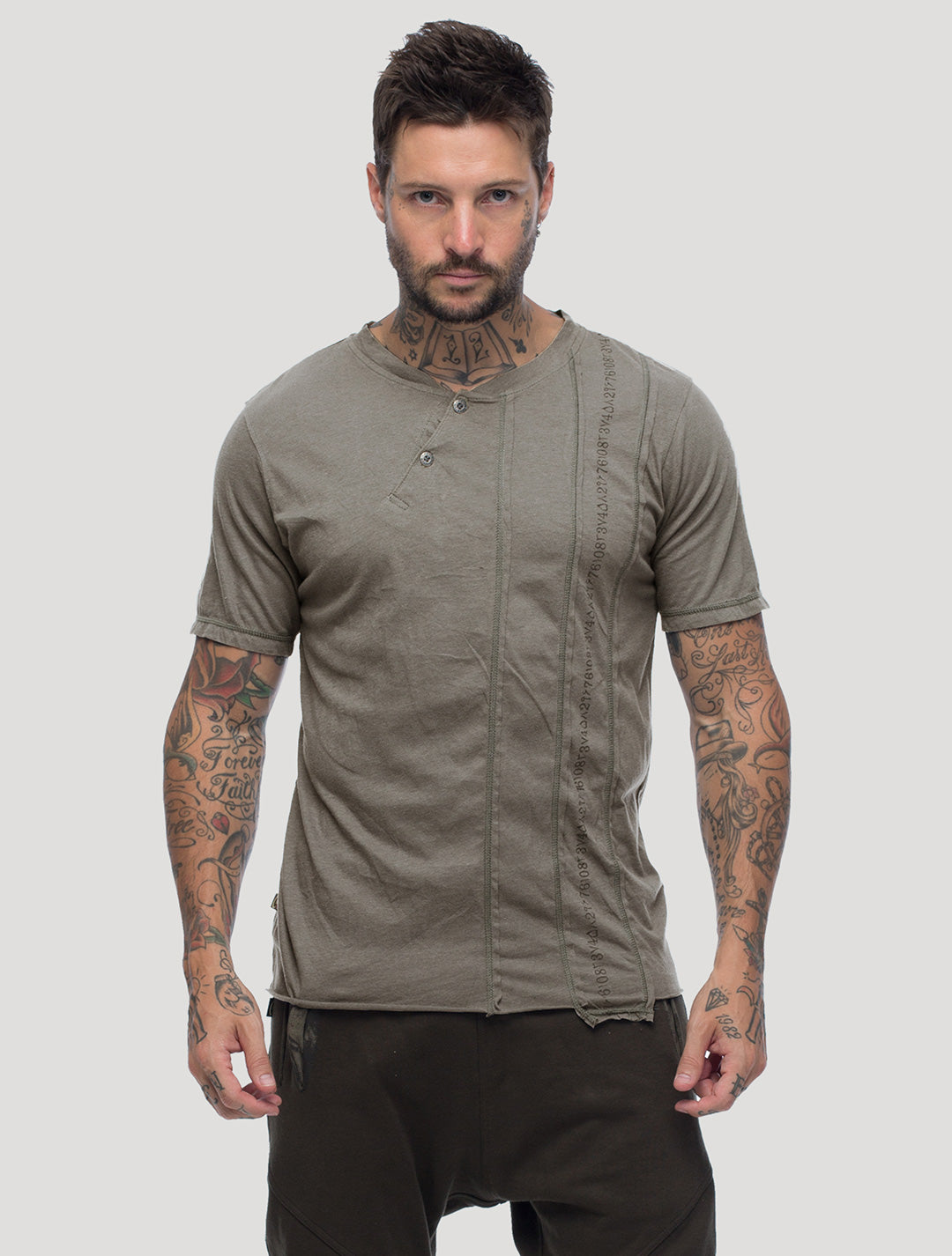 Serial Asymmetric T Shirt - Psylo Fashion