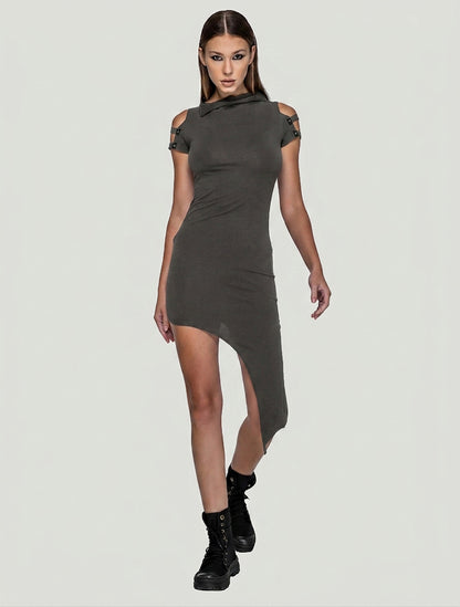 Slashed Asymmetrical Tunic