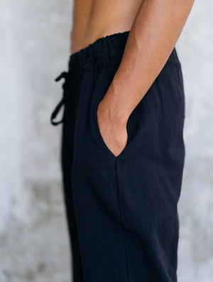 Linen-Cotton Trousers | 'Shanti' Pants by Shokraneh