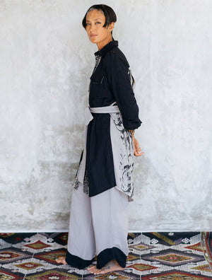 Linen-Cotton 'Tribal' Shirt by Shokraneh