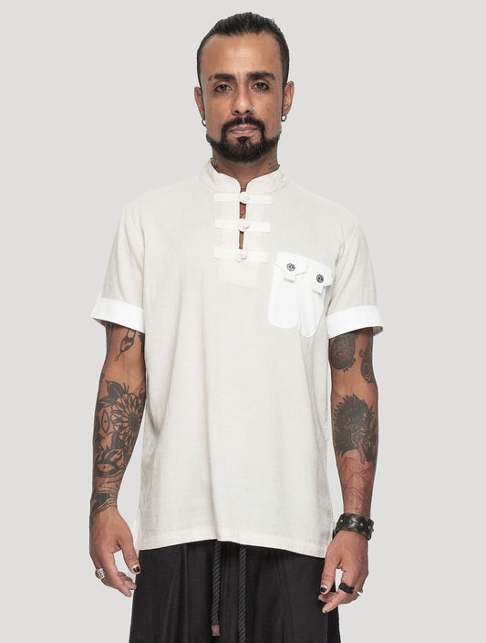 Off White 'Taiji' Short Sleeves Shirt - Psylo Fashion