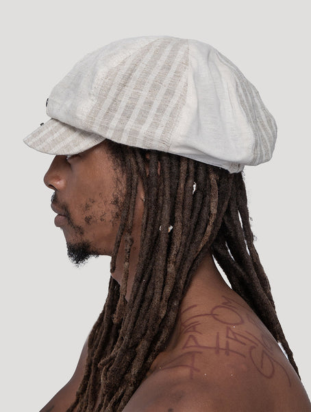 'Taiji' Striped Gavroche Hat - Psylo Fashion