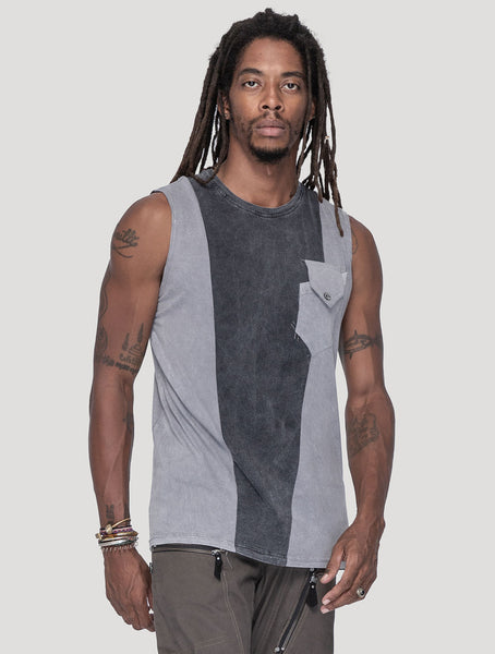 'Tribeca' 100% Organic Cotton Sleeveless Tee - Psylo Fashion