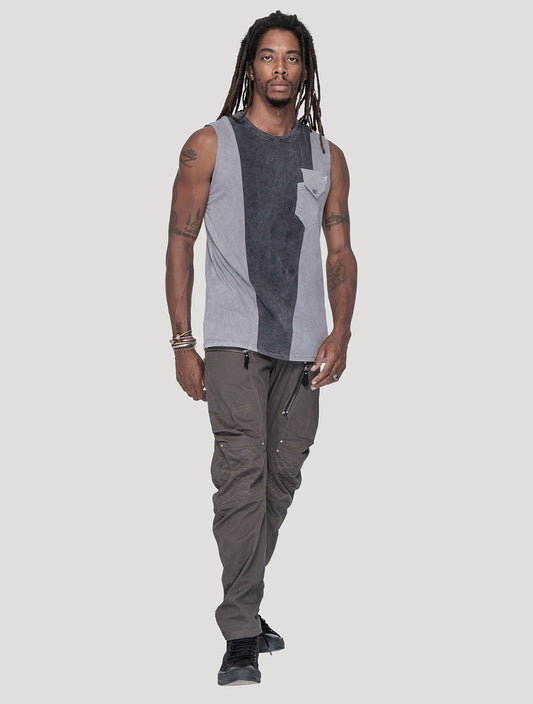 'Tribeca' 100% Organic Cotton Sleeveless Tee - Psylo Fashion