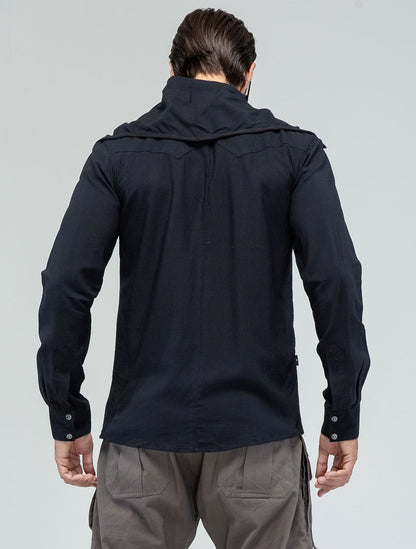 'Vicious' Buttoned Long Sleeves Shirt - Psylo Fashion