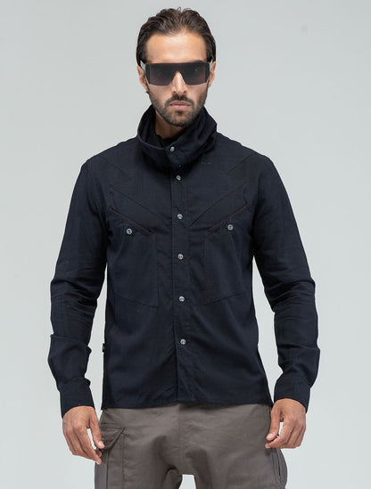 'Vicious' Buttoned Long Sleeves Shirt - Psylo Fashion