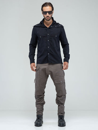 'Vicious' Buttoned Long Sleeves Shirt - Psylo Fashion