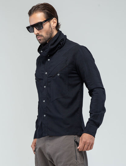 'Vicious' Buttoned Long Sleeves Shirt - Psylo Fashion
