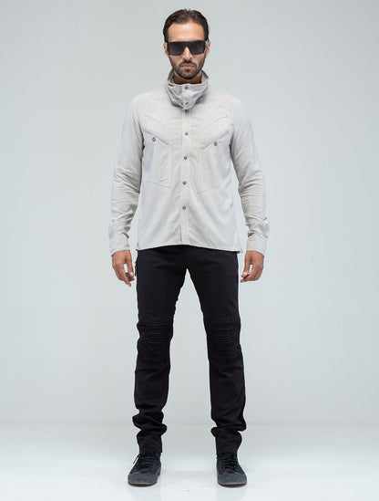 'Vicious' Buttoned Long Sleeves Shirt - Psylo Fashion