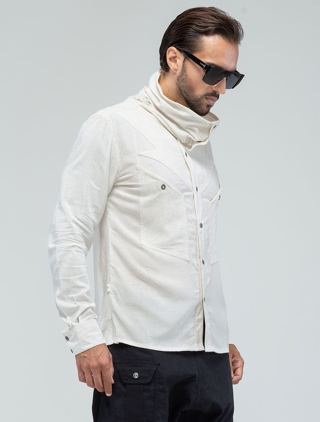 'Vicious' Buttoned Long Sleeves Shirt - Psylo Fashion