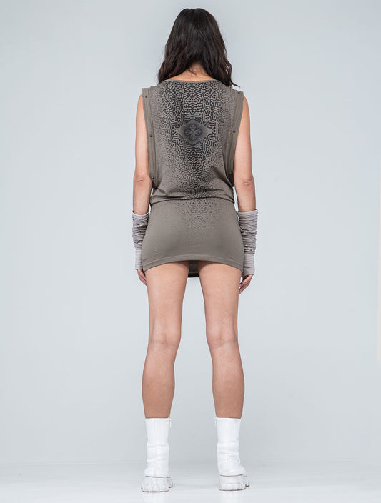 Vajra Sleeveless Mini Dress