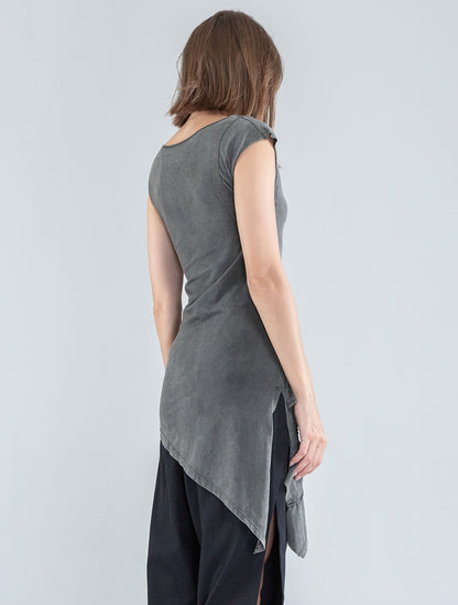 Willow Asymmetric Tunic - Psylo Fashion