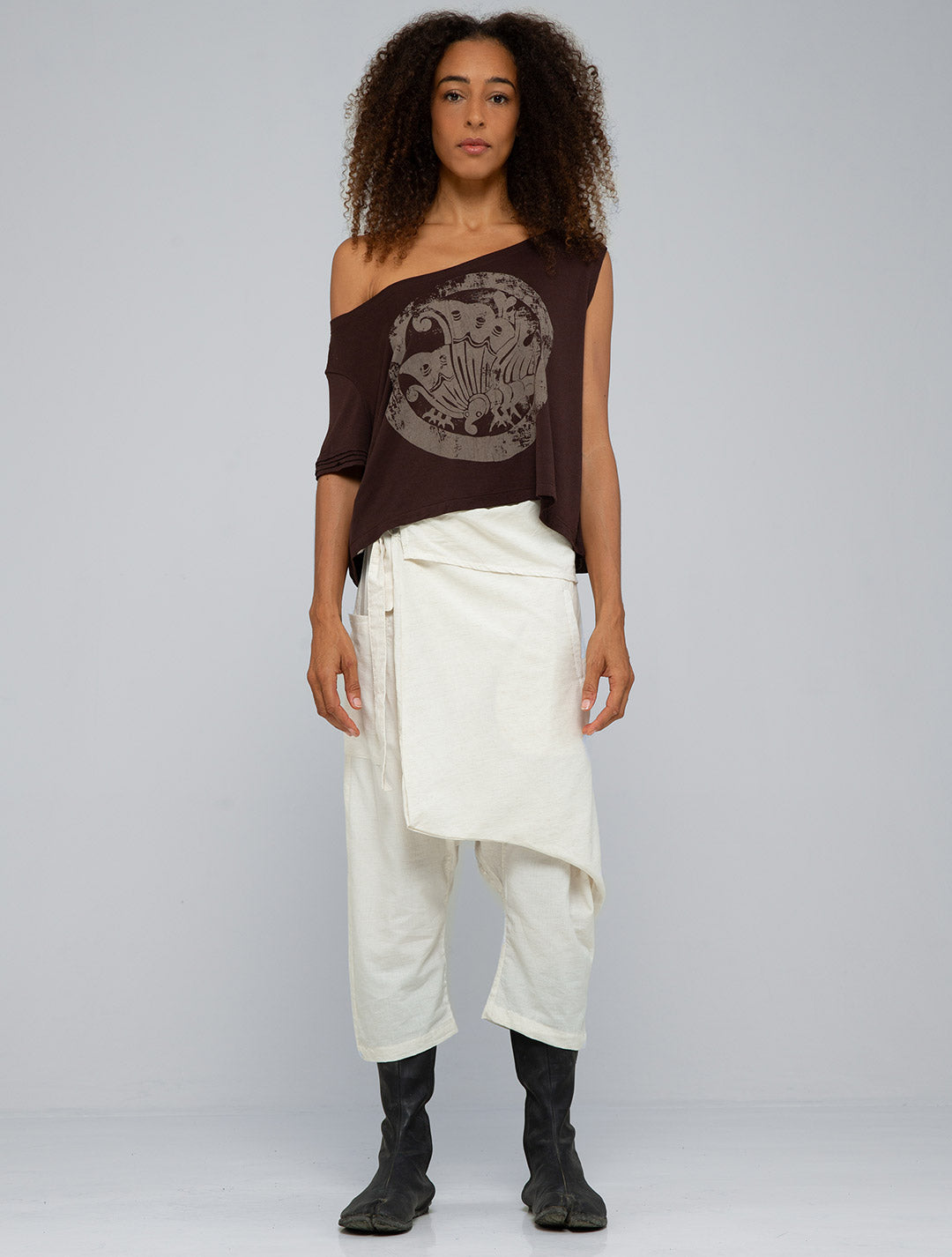 Shibui Skirted Pants - Natural