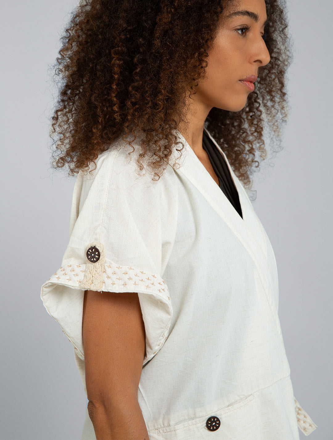 Sashiko Kimono - Natural