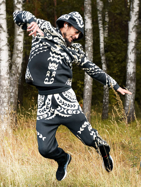 Polynesia Unisex Knit Tracksuit Set by EGOSYSTEMA - Psylo Fashion