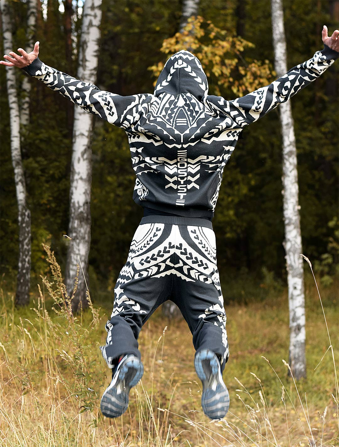 Polynesia Unisex Knit Tracksuit Set by EGOSYSTEMA - Psylo Fashion