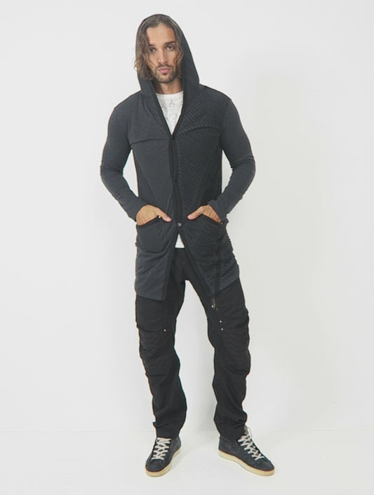 Plumped Hoodie Cardigan Light Coat - Psylo Fashion